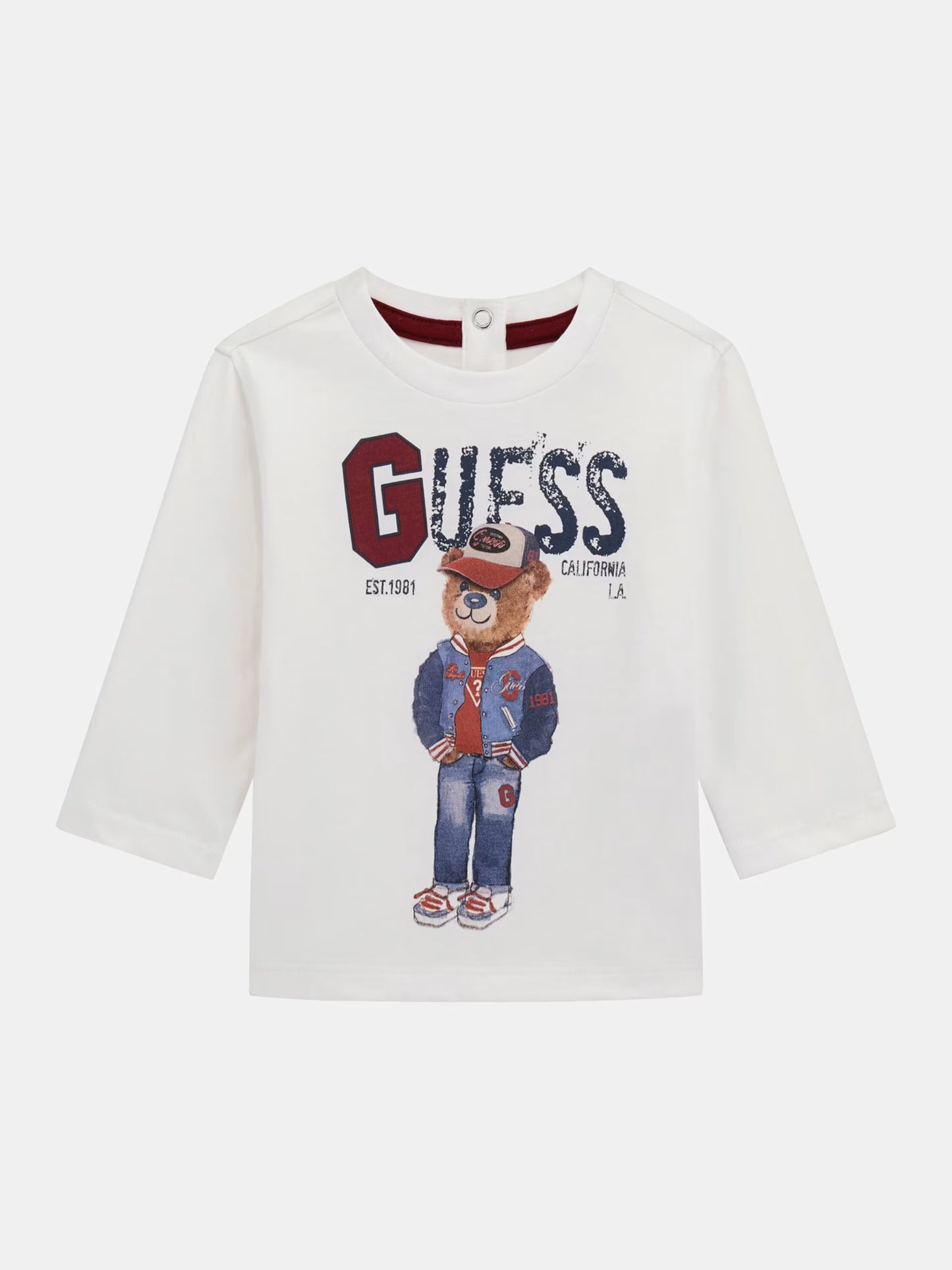 GUESS BABY BEAR EMBROIDERY T SHIRT