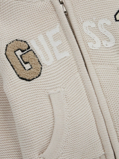 GUESS KNITTED PATCH LOGO PULLOVER