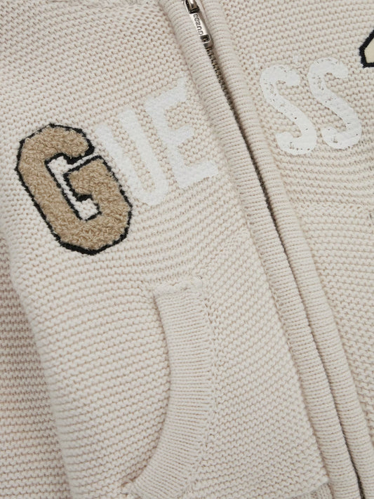 GUESS KNITTED PATCH LOGO PULLOVER