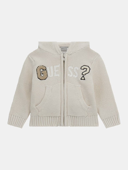 GUESS KNITTED PATCH LOGO PULLOVER