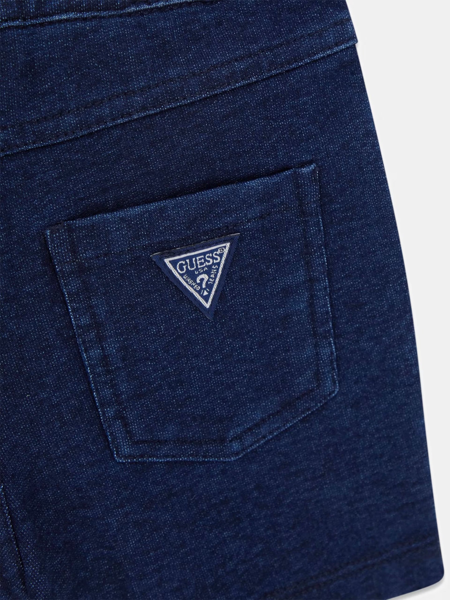 GUESS KIDS SET POLO AND KNIT DENIM SHORTS