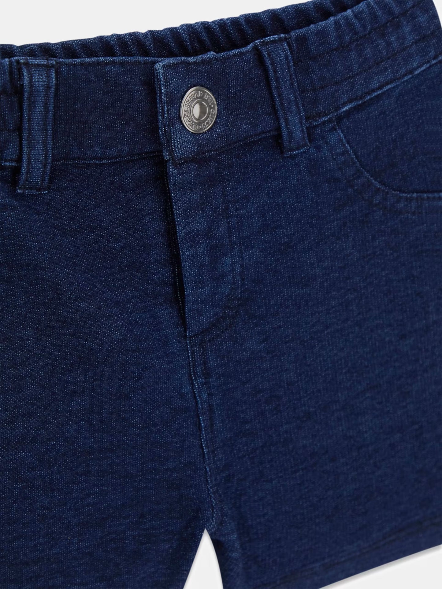 GUESS KIDS SET POLO AND KNIT DENIM SHORTS