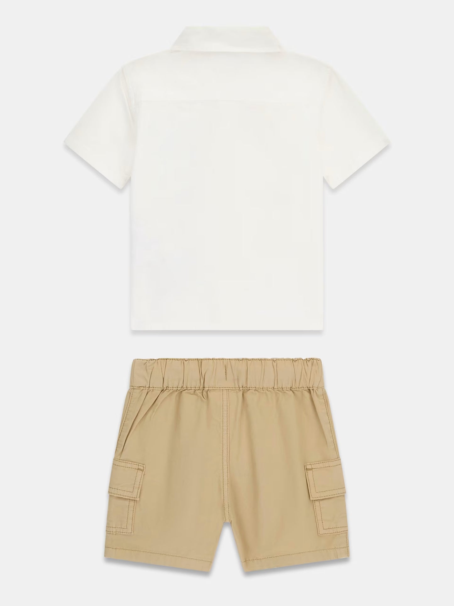GUESS KIDS POPLIN SHIRT AND SHORTS SET