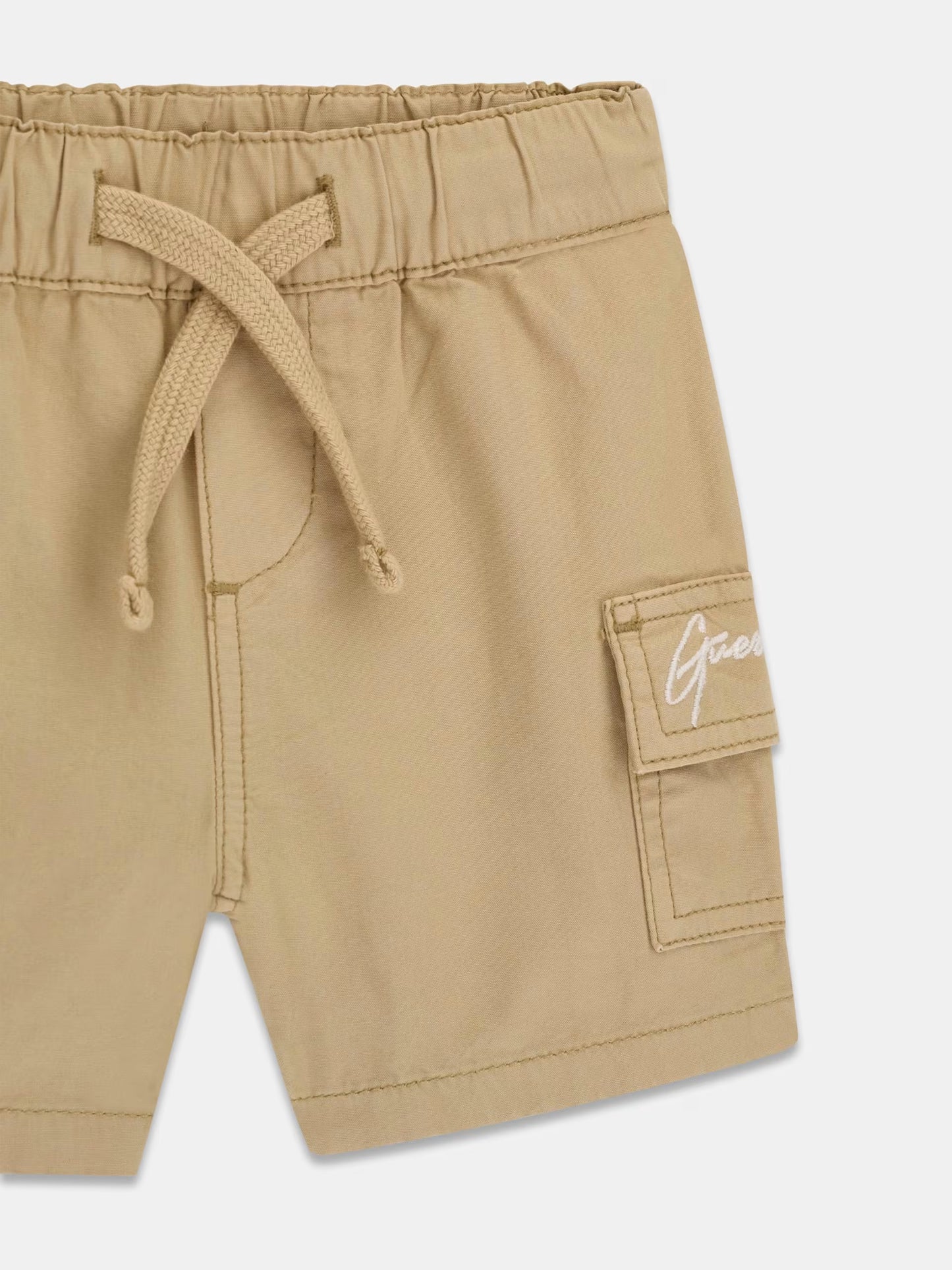 GUESS KIDS POPLIN SHIRT AND SHORTS SET