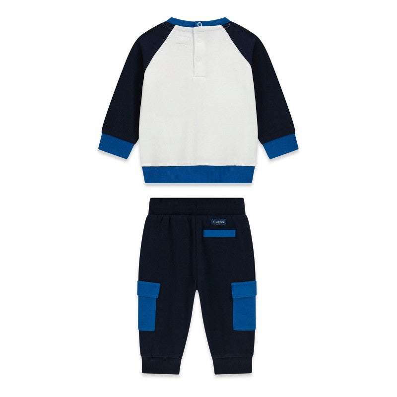 GUESS KIDS BABY BEAR SET SWEATSHIRT & CARGO PANTS