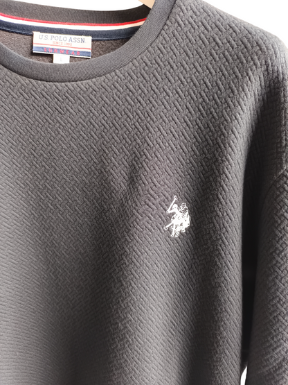 U.S POLO MAN LOGO EMBROIDERED PULLOVER