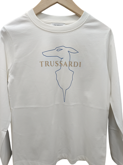 TRUSSARDI KIDS KIEMU EMBROIDERY T SHIRT