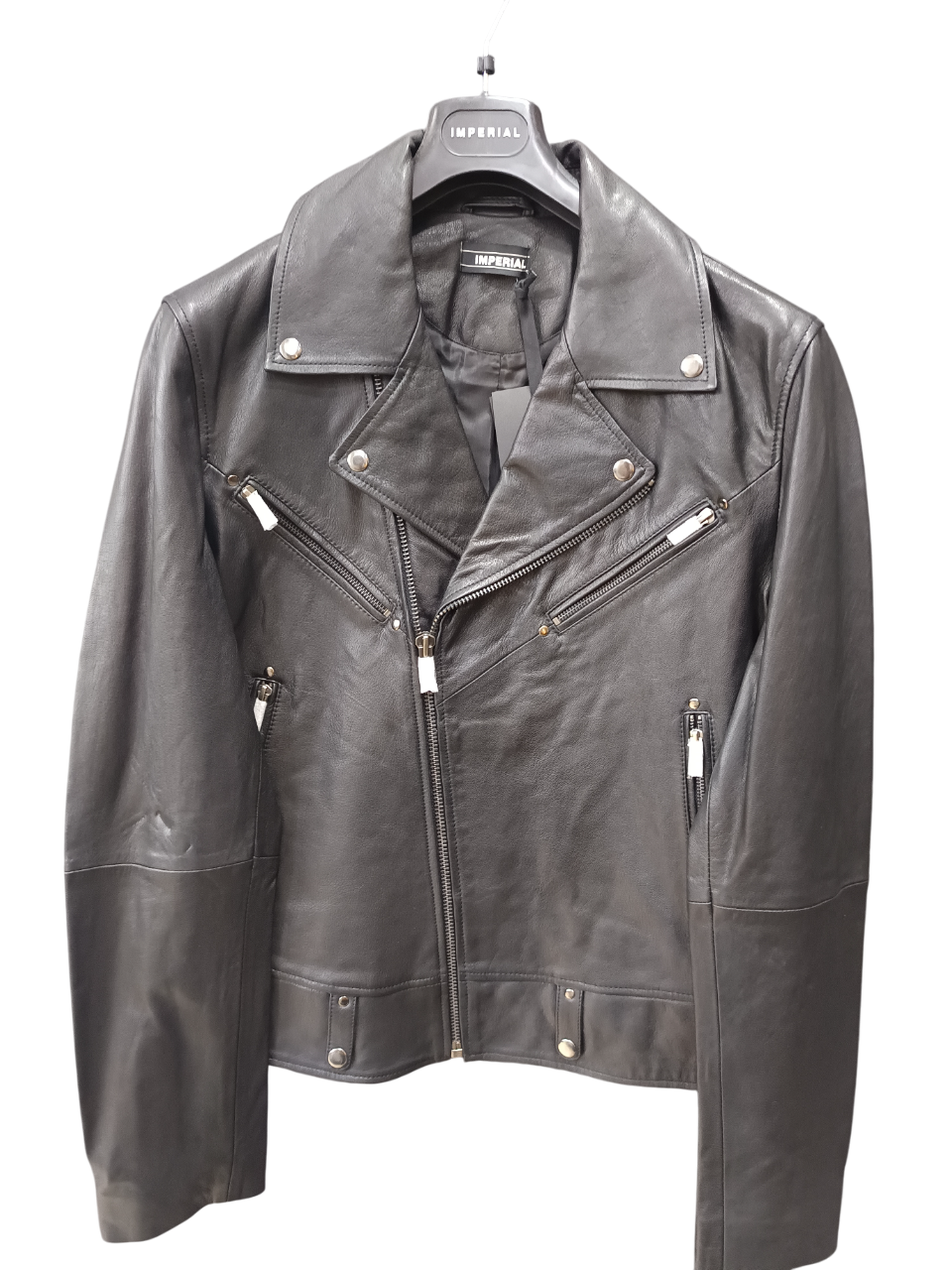 IMPERIAL FASHION BIKER LEATHER JACKET