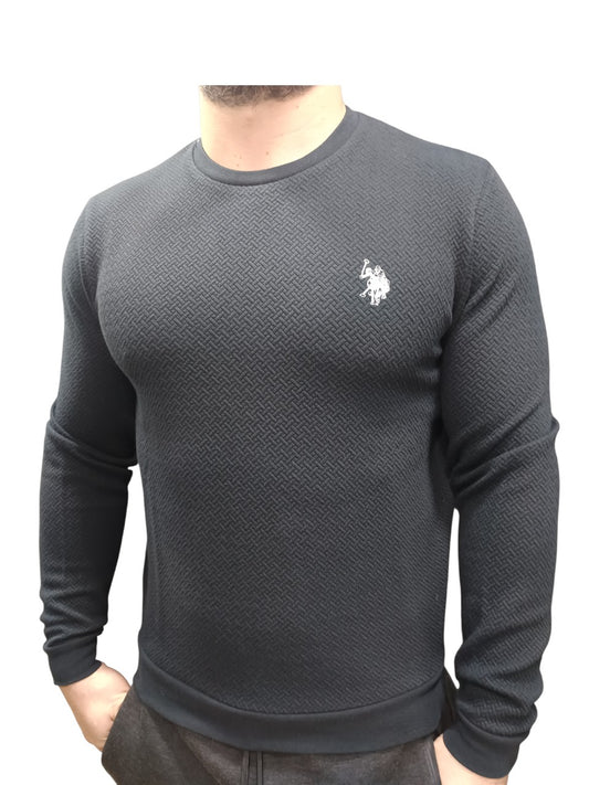 U.S POLO MAN LOGO EMBROIDERED PULLOVER
