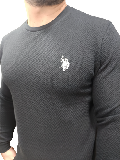 U.S POLO MAN LOGO EMBROIDERED PULLOVER