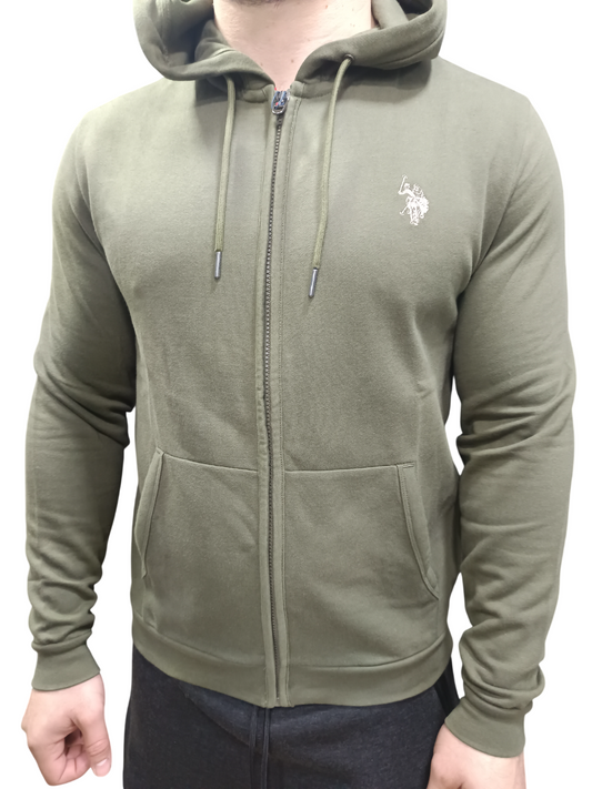U.S POLO MAN ZIP FELPA