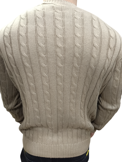 U.S POLO MAN CABLE KNITTED  PULLOVER