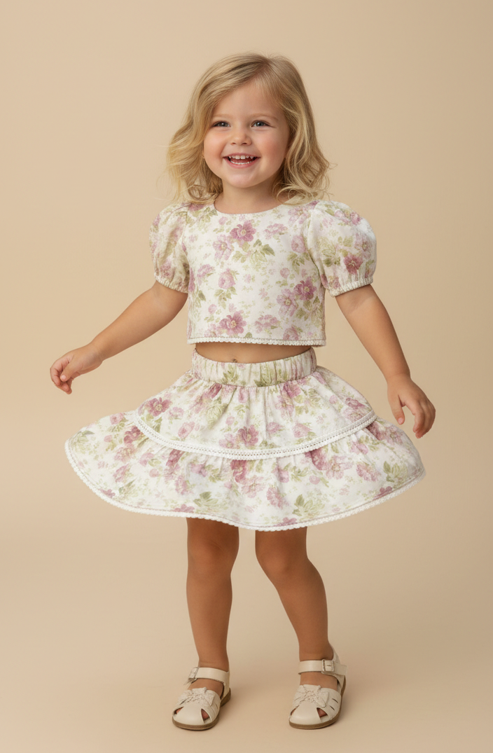 SWEET BABY ROMANTIC FLORAL SET