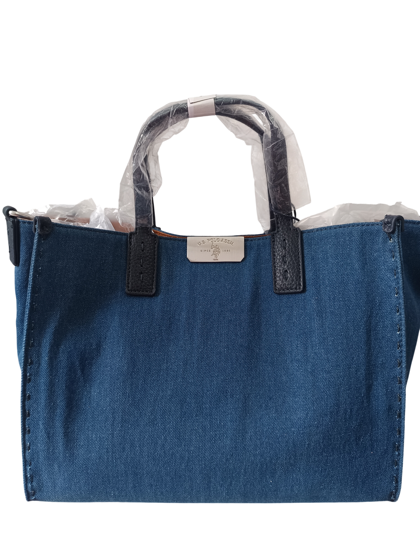 U.S POLO ASSN WOMAN CARNATION D DENIM HANDLE BAG