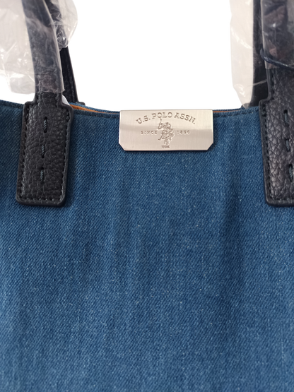 U.S POLO ASSN WOMAN CARNATION D DENIM HANDLE BAG