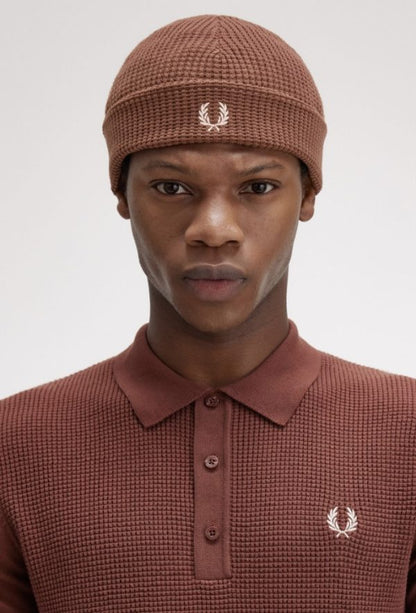 FRED PERRY WAFFLE KNIT BEANIE