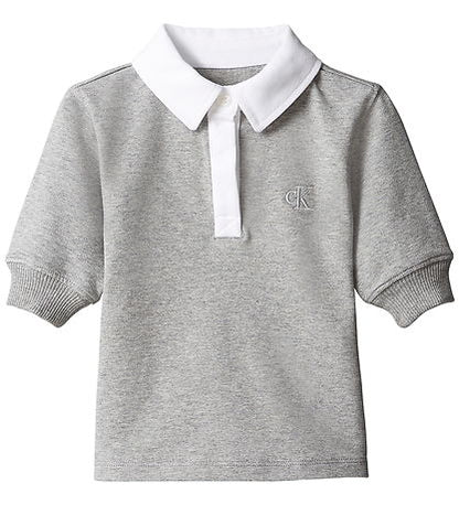 CALVIN KLEIN KIDS SWEAT POLO DRESS