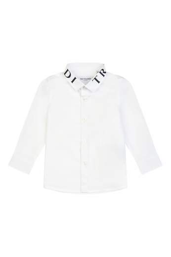 TRUSSARDI KIDS EMBROIDERED SHIRT