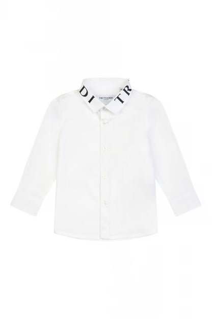 TRUSSARDI KIDS EMBROIDERED SHIRT