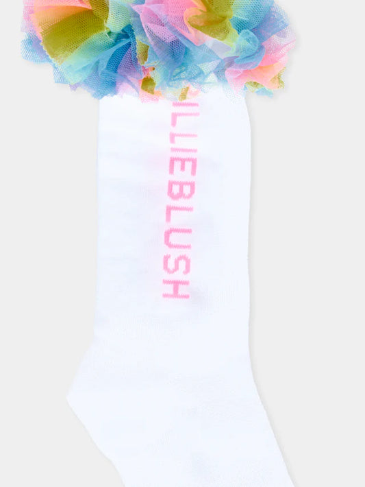 BILLIEBLUSH GIRLS TULLE HIGH SOCKS