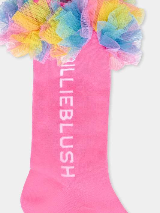 BILLIEBLUSH GIRL TULLE FASHION HIGH SOCKS