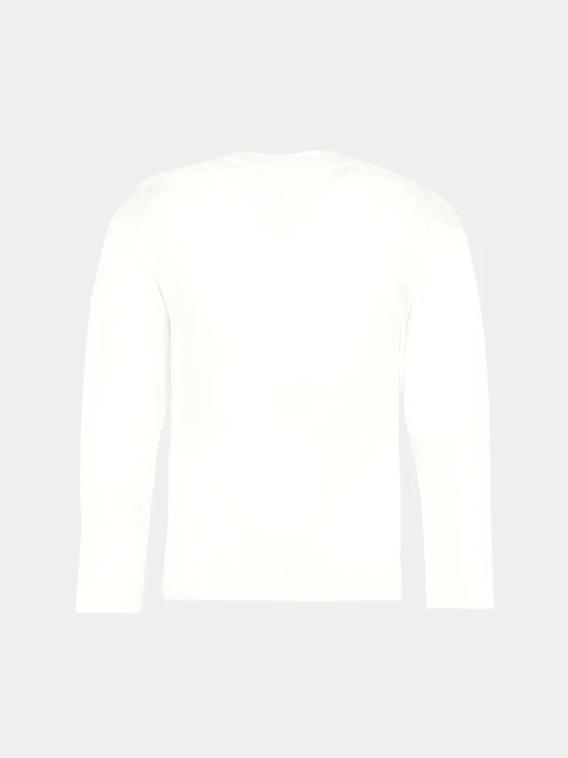 DKNY T SHIRT WITH EMBROIDERED BLACK LOGO