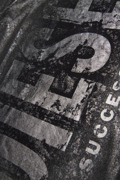 DIESEL KIDS T SHIRT WITH GRAPHIC LOGO PRINT