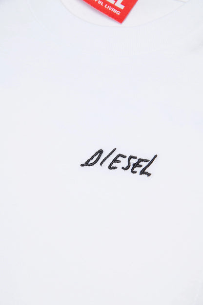 DIESEL KIDS LONG SLEEVE EMBROIDERED LOGO T SHIRT