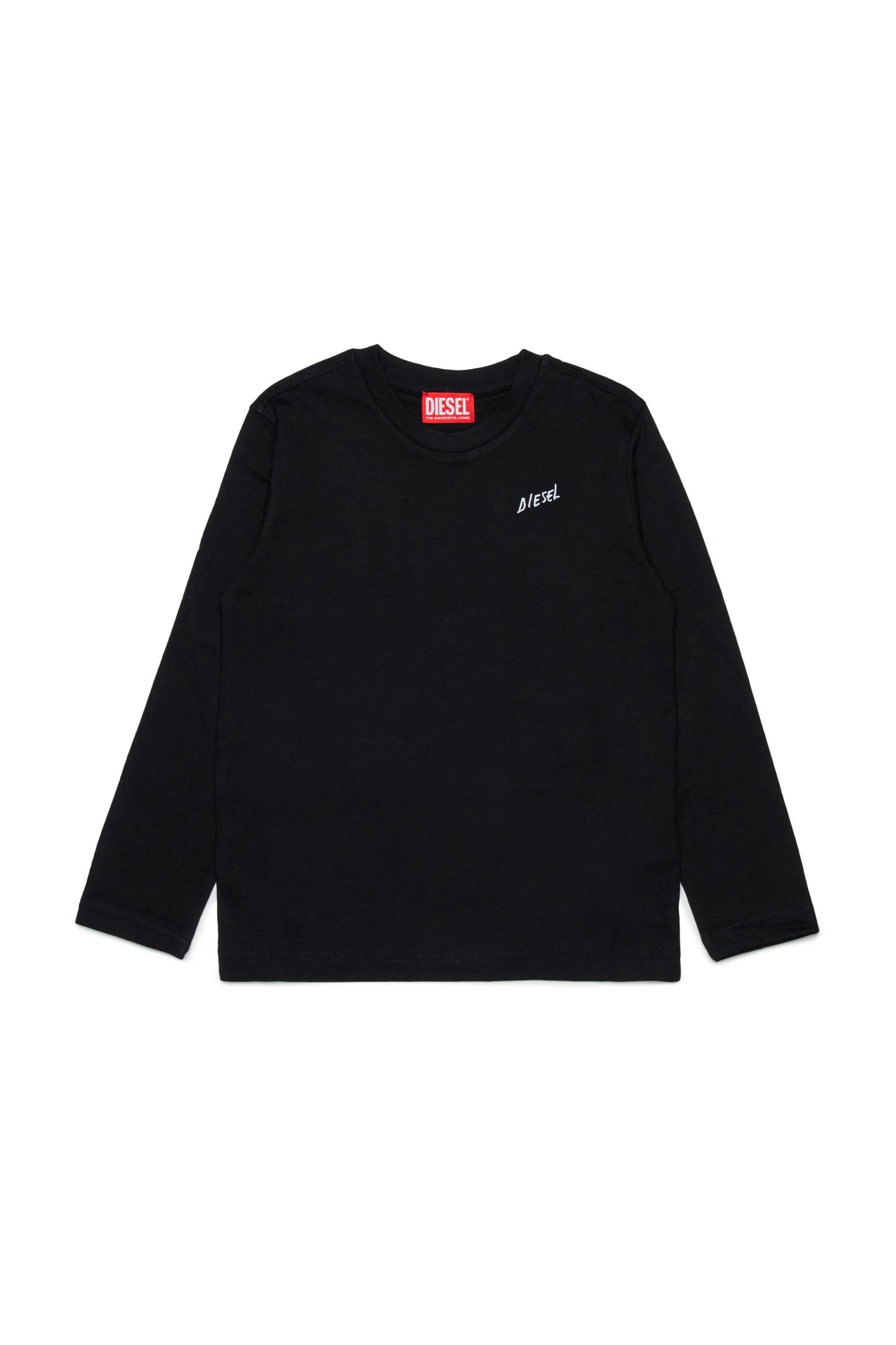 DIESEL KIDS LONG SLEEVE EMBROIDERED LOGO T SHIRT