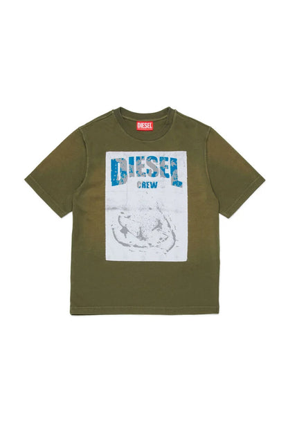 DIESEL KIDS TBERS OVERSIZED T SHIRT