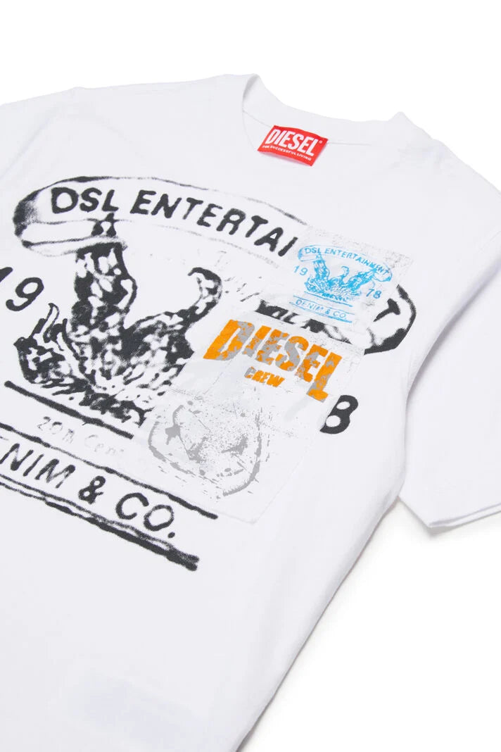 DIESEL KIDS TDERSIM GRAPHIC T SHIRT