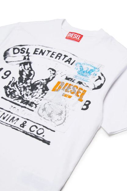 DIESEL KIDS TDERSIM GRAPHIC T SHIRT