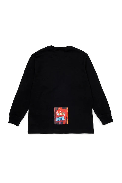 DIESEL KIDS OVERSIZED PHOTO PRINTS LS T SHIRT
