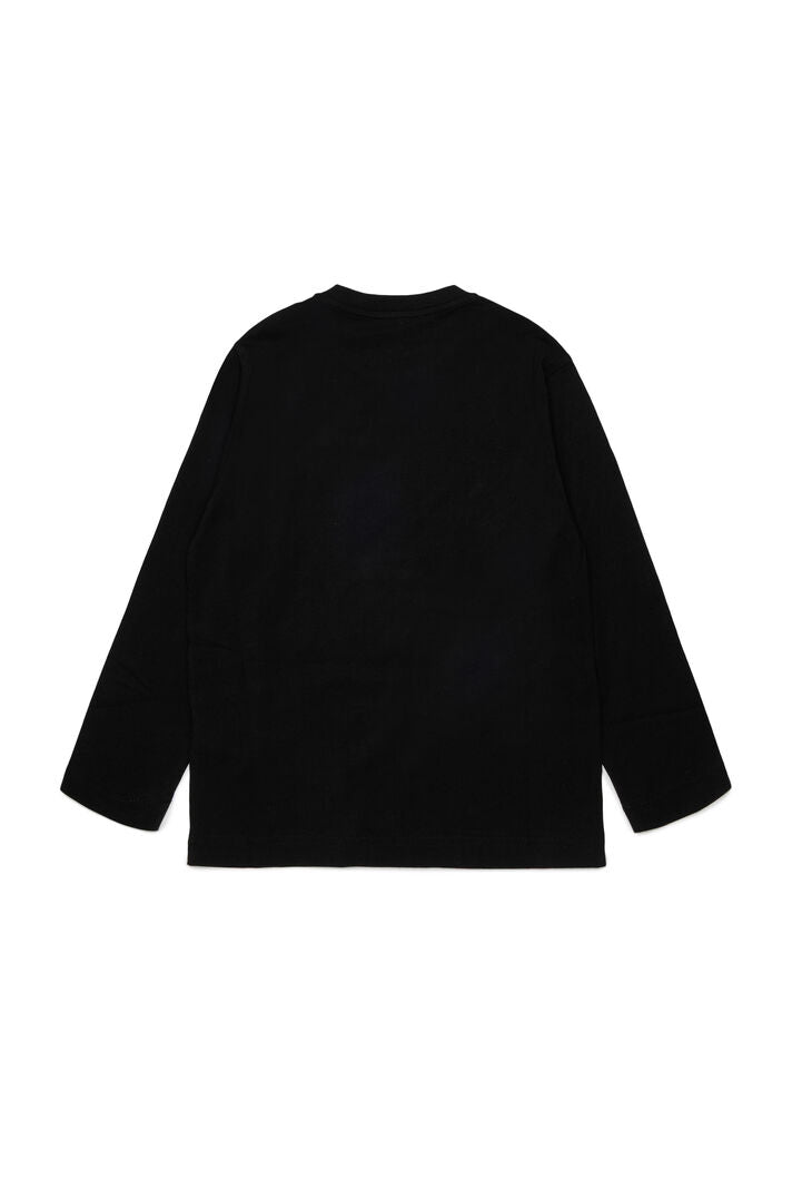 DIESEL KIDS LS OVEL LOGO T SHIRT