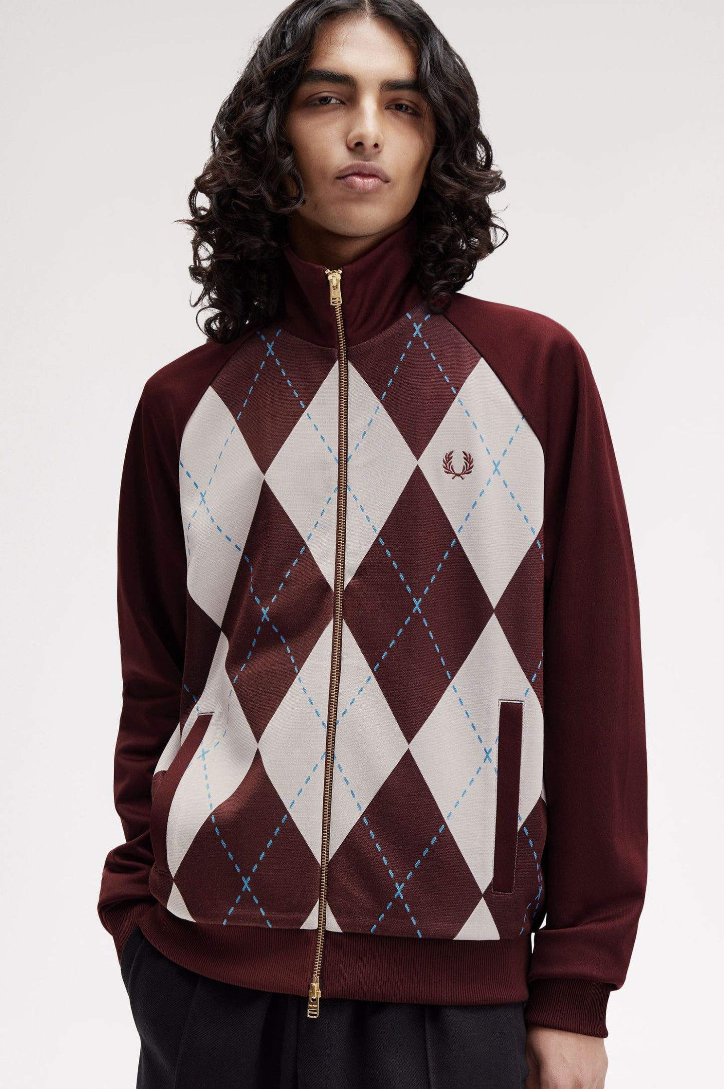 FRED PERRY ARGYLE TRACK JACKET