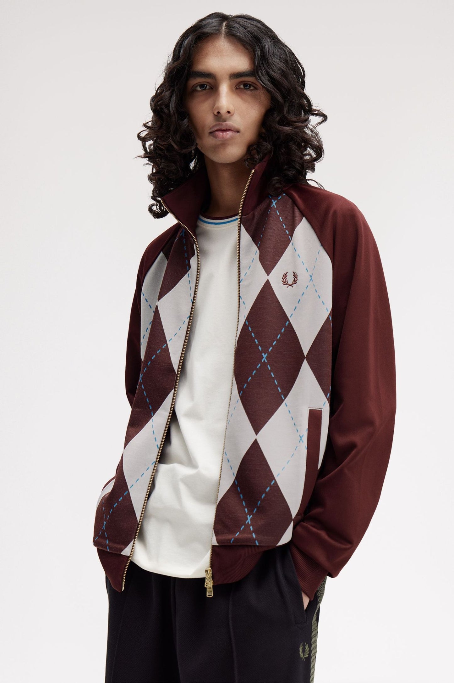 FRED PERRY ARGYLE TRACK JACKET