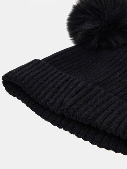 GUESS KIDS KNITTED POM POM BEANIE