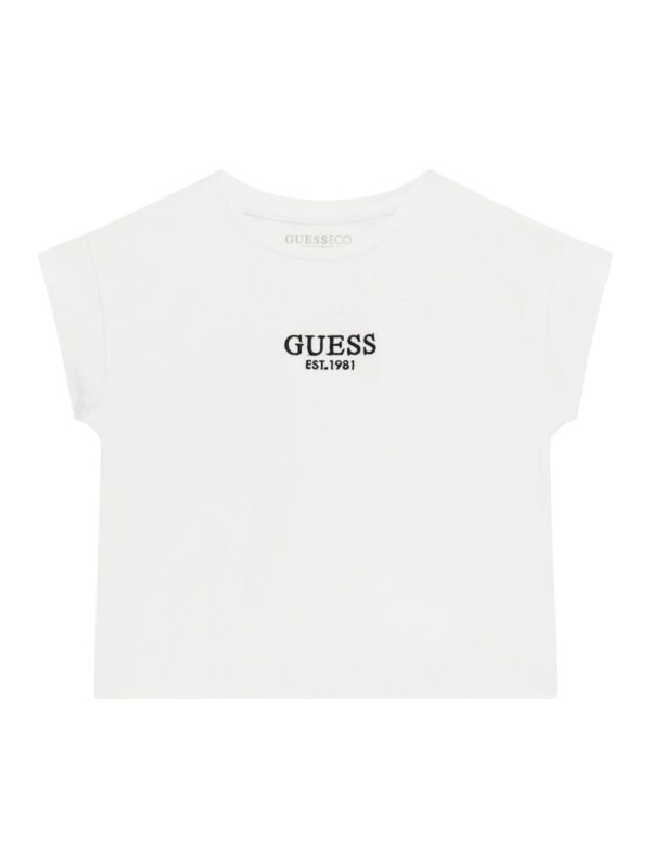 GUESS KIDS GIRLS LOGO PRINT COP TOP