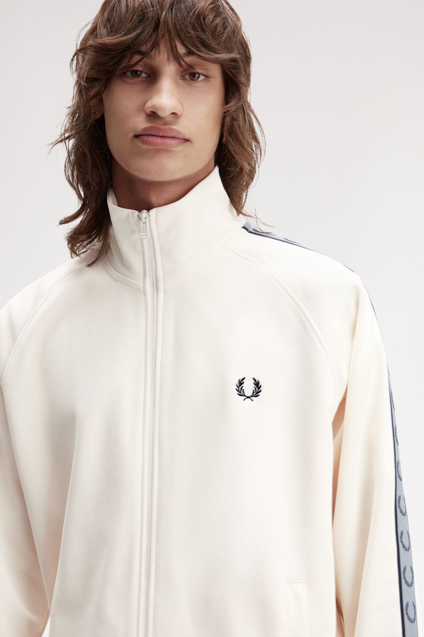 FRED PERRY CONTRAST TAPE TRACK JACKET