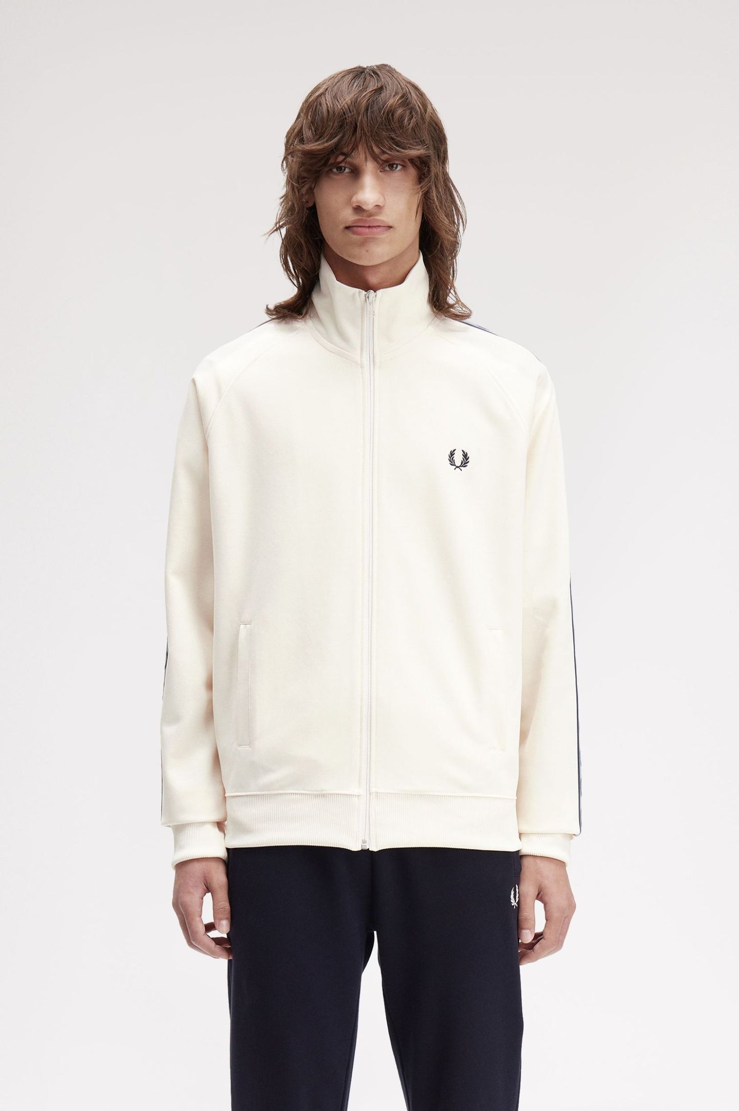 FRED PERRY CONTRAST TAPE TRACK JACKET