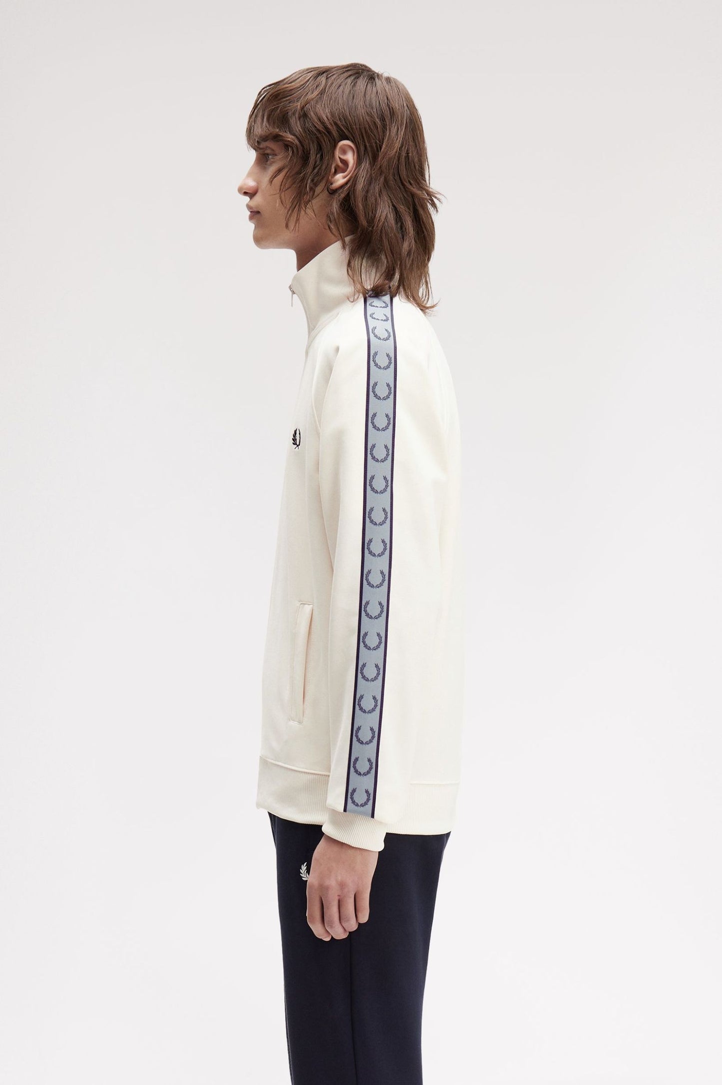 FRED PERRY CONTRAST TAPE TRACK JACKET