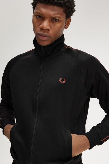 FRED PERRY CONTRAST TAPE TRACK JACKET