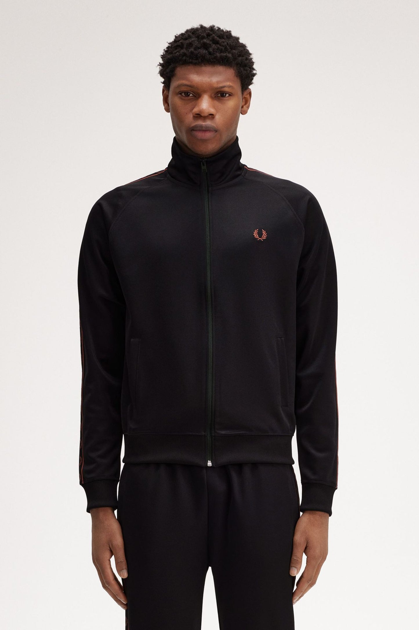 FRED PERRY CONTRAST TAPE TRACK JACKET