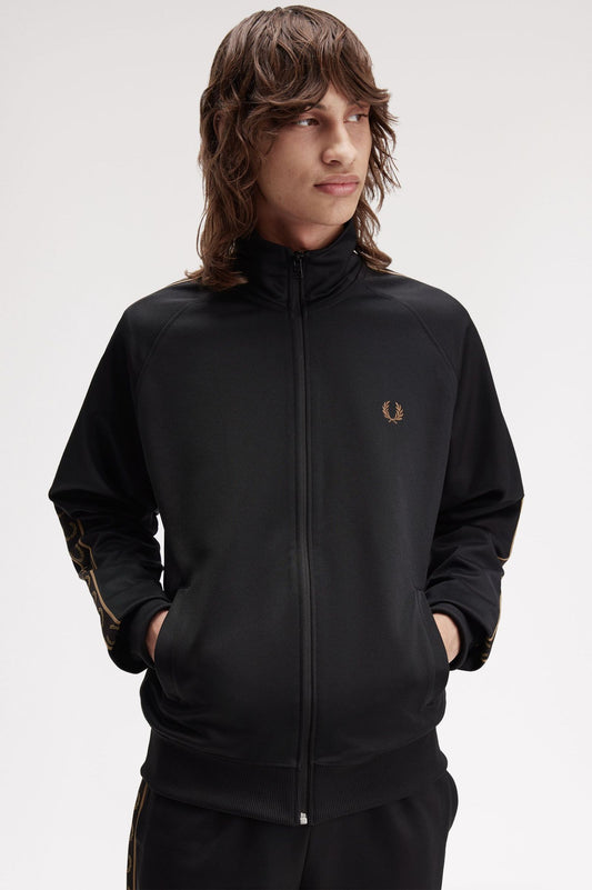 FRED PERRY CONTRAST TAPE TRACK JACKET