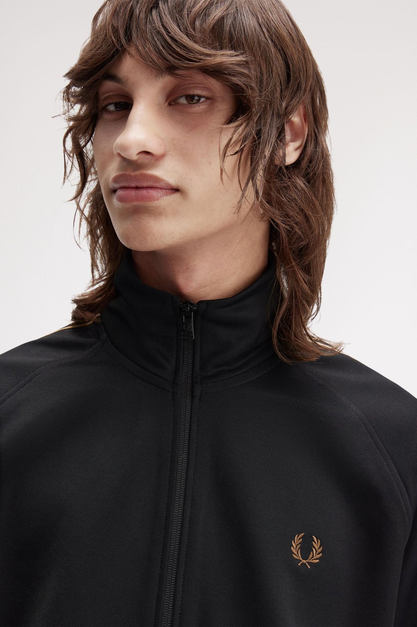 FRED PERRY CONTRAST TAPE TRACK JACKET