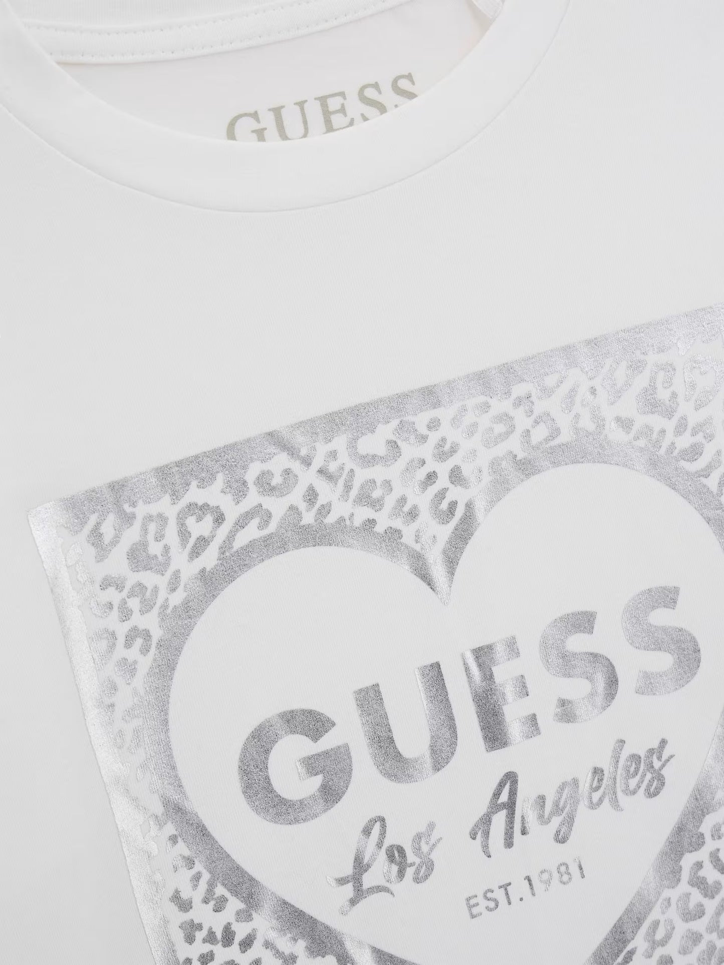 GUESS JEANS KIDS STAMPED LOGO T SHIRT