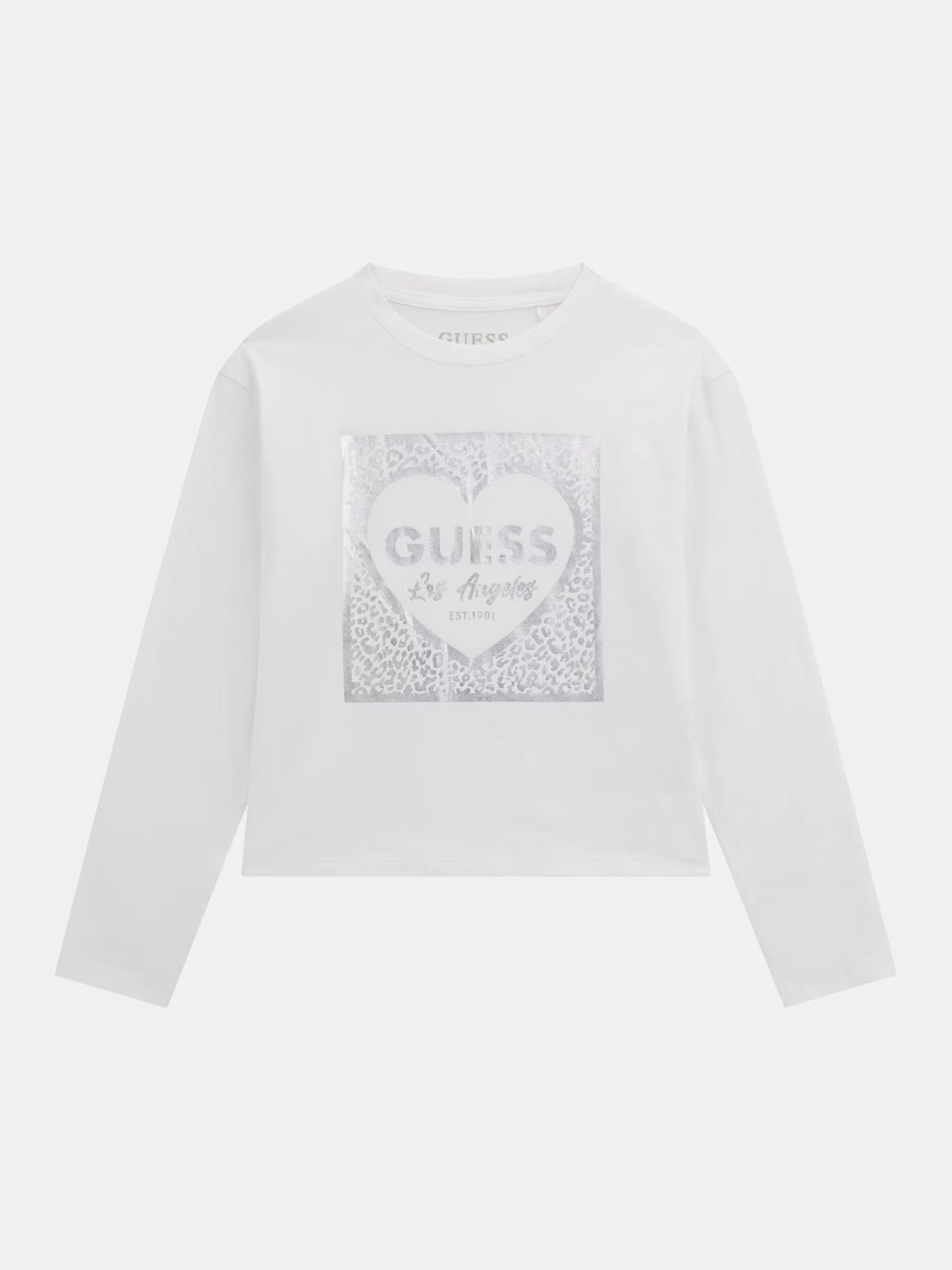 GUESS JEANS KIDS STAMPED LOGO T SHIRT