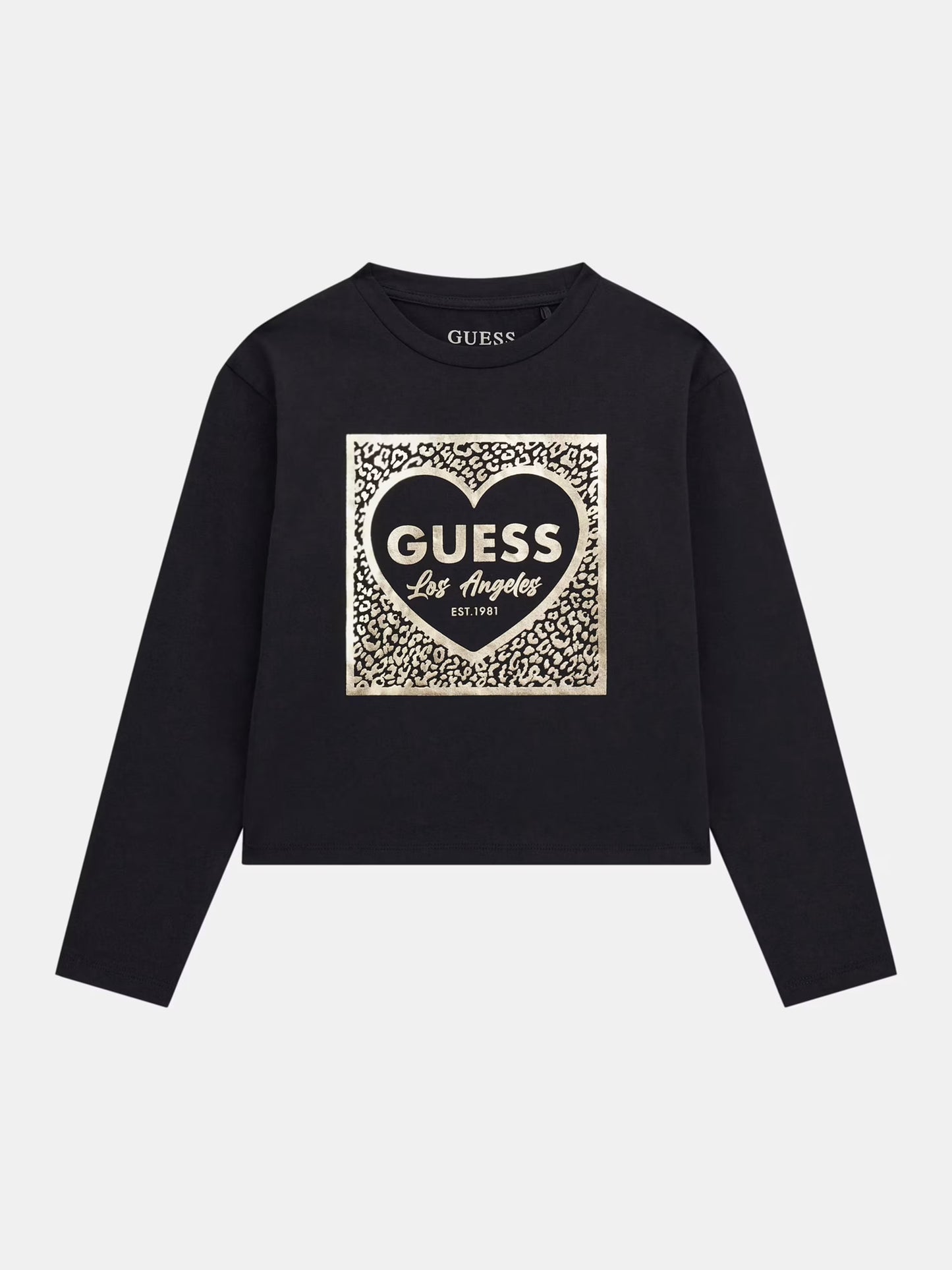 GUESS JEANS KIDS STAMPED LOGO T SHIRT