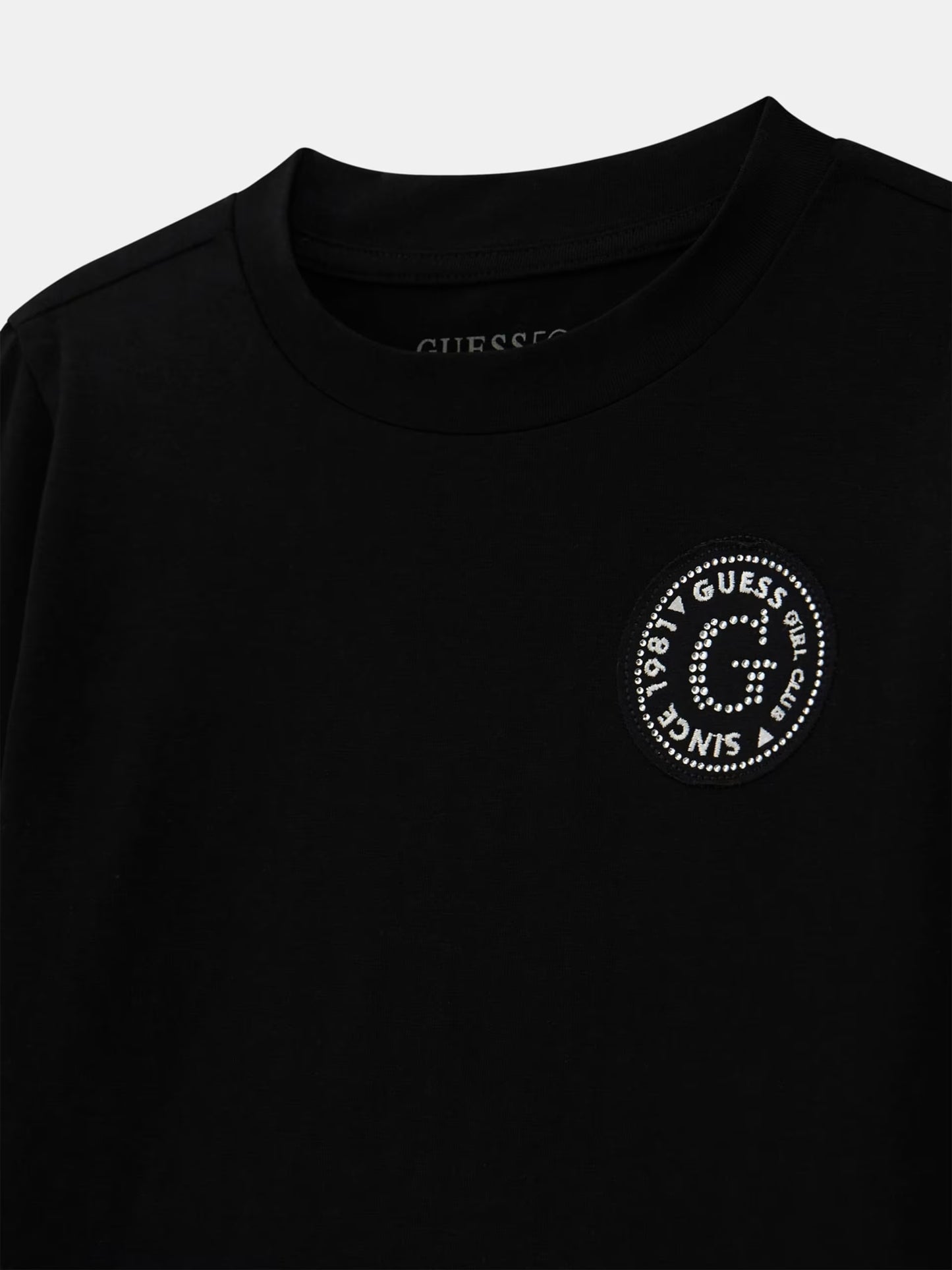 GUESS JEANS GIRLS CROPPED LS T SHIRT