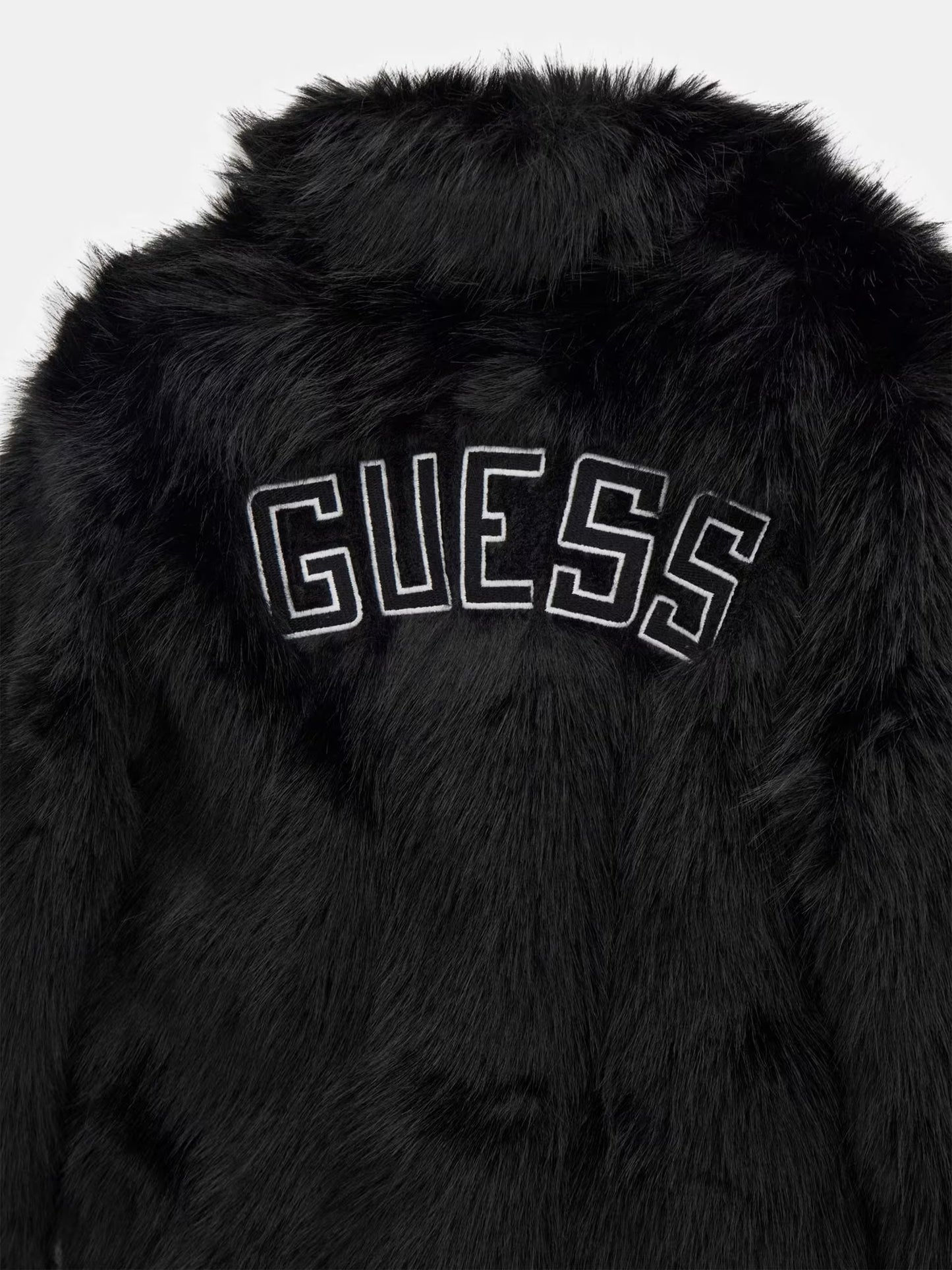 GUESS JEANS GIRLS FAUX FUR JACKET